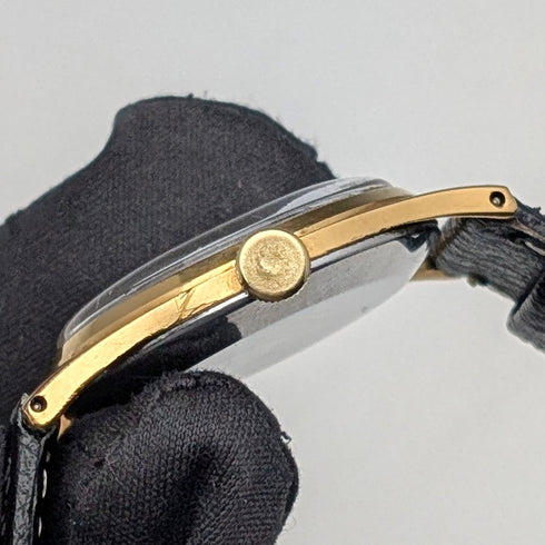 1950年代 英国ヴィンテージ スミス  腕時計 SMITH DeLux AB331 15石機械式 デニソンケース 動作良好